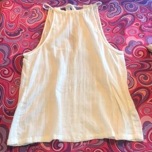 White halter top